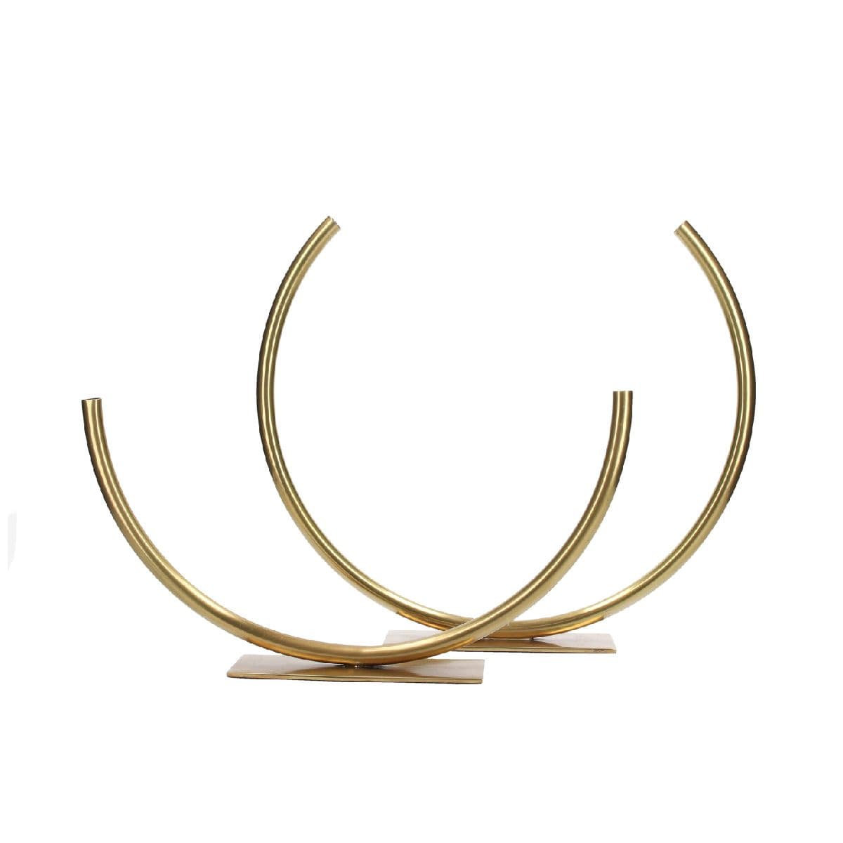 Florero Hera Rounded Tube Gold Small
