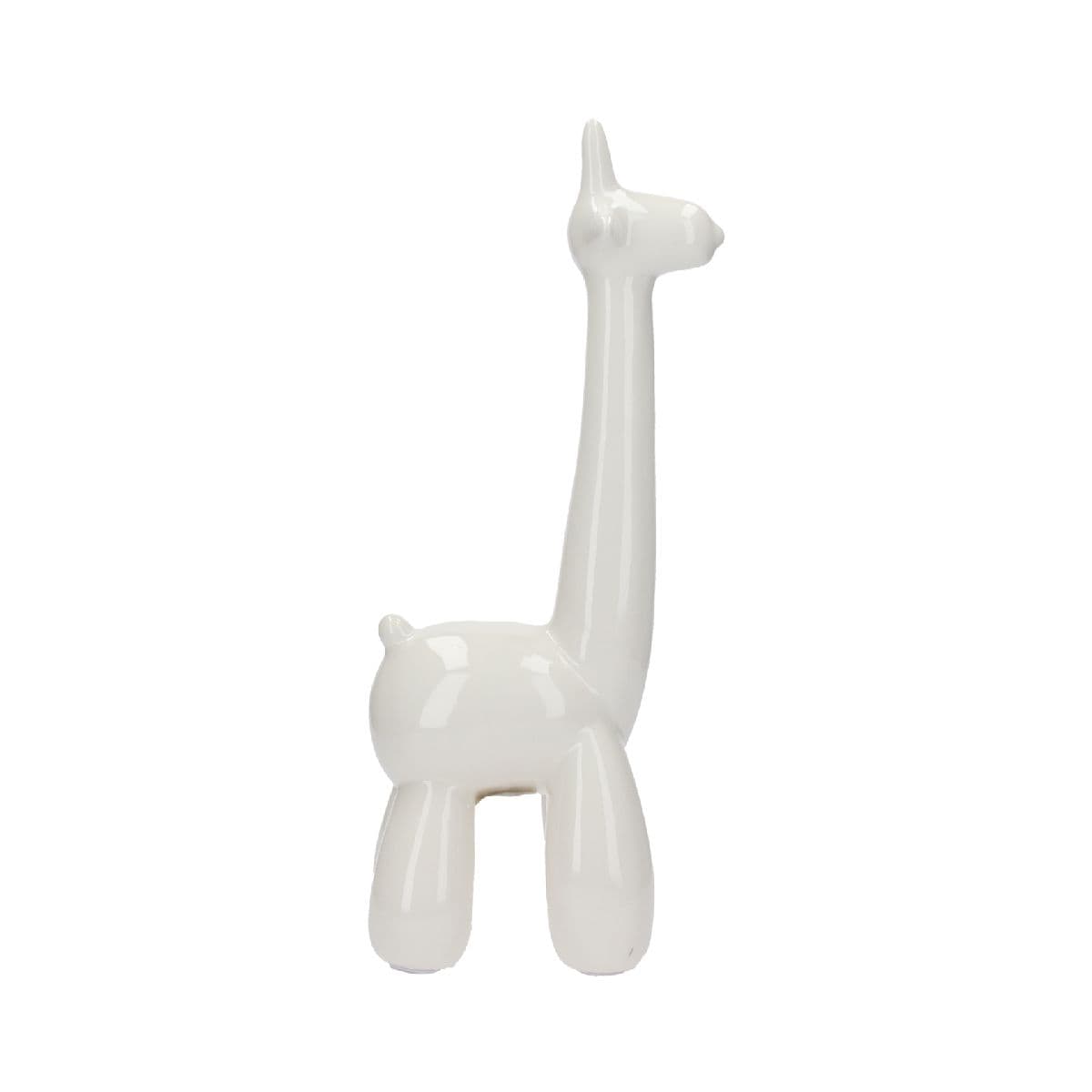 Escultura White Giraffe Balloon Animal