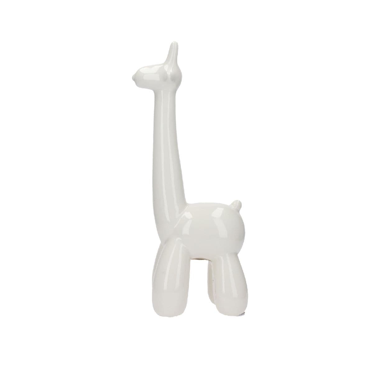 Escultura White Giraffe Balloon Animal