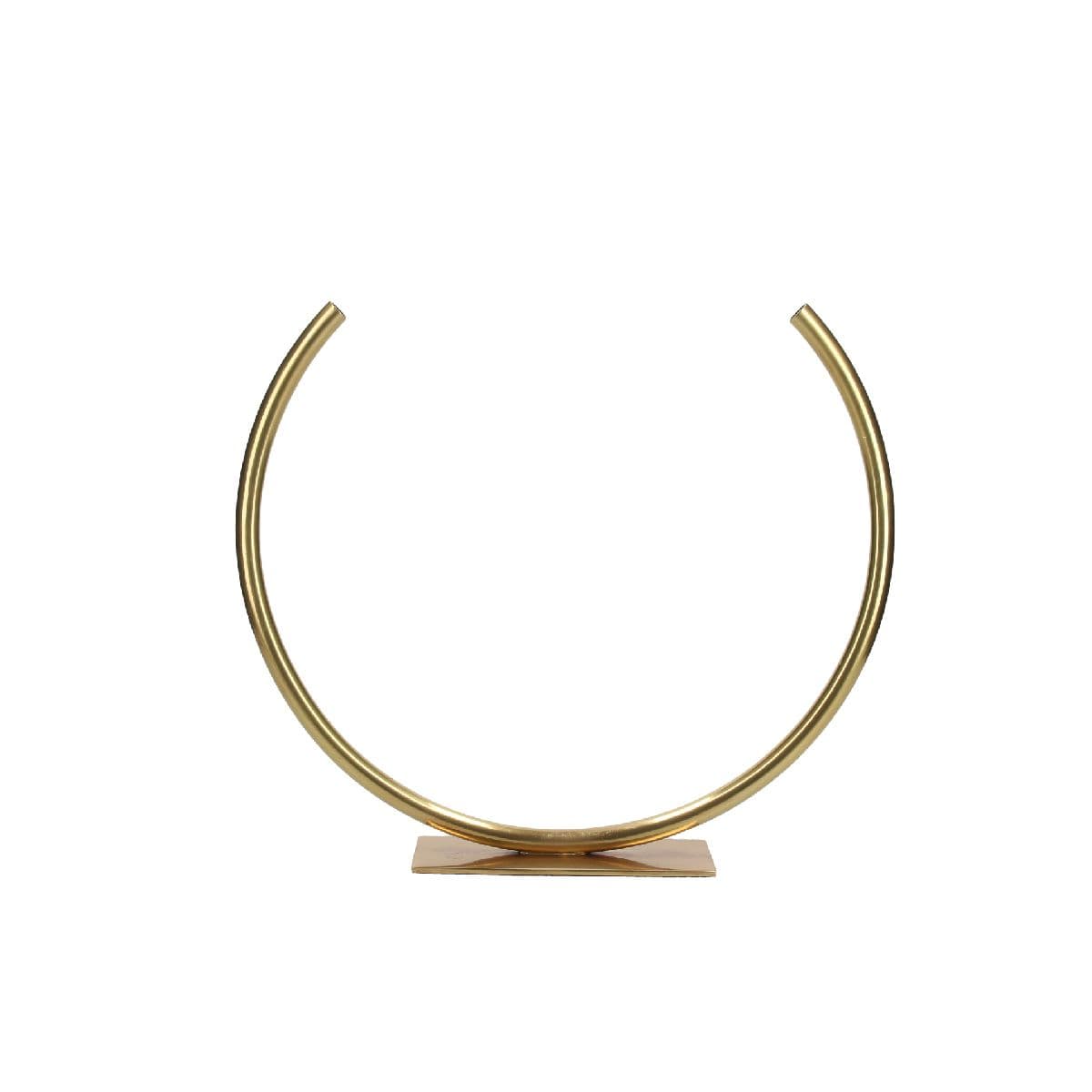 Florero Hera Rounded Tube Gold Medium