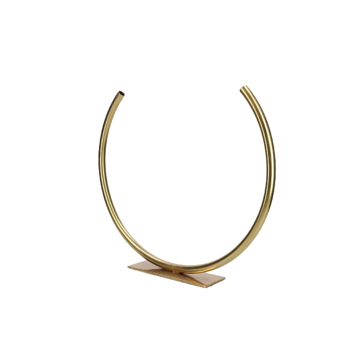 Florero Hera Rounded Tube Gold Medium