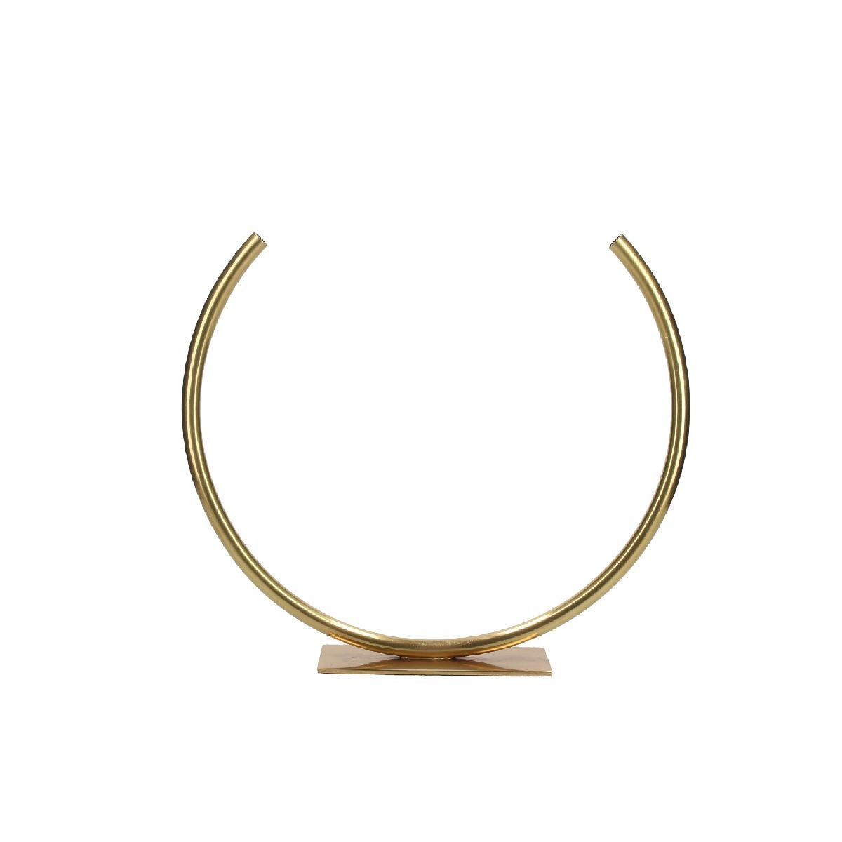 Florero Hera Rounded Tube Gold Medium