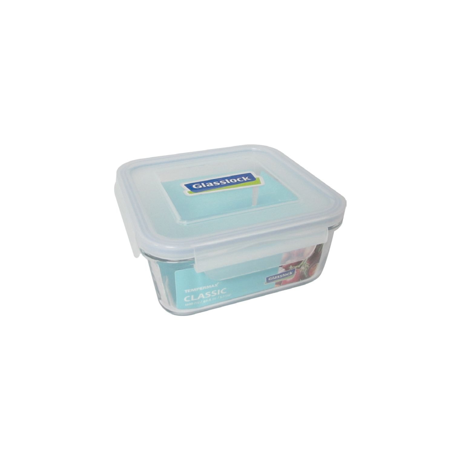 ENVASE CUADUADRADO C/TAPA 1200ml