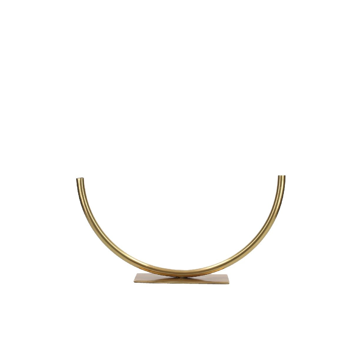 Florero Hera Rounded Tube Gold Small